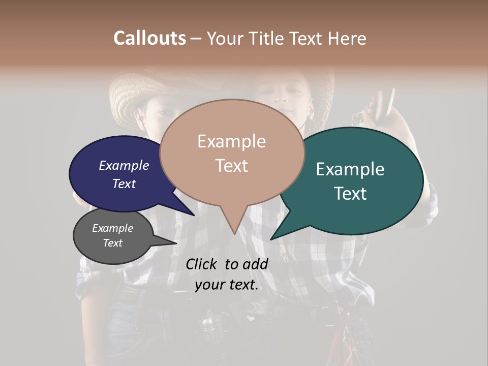 Gun Friendship Style PowerPoint Template