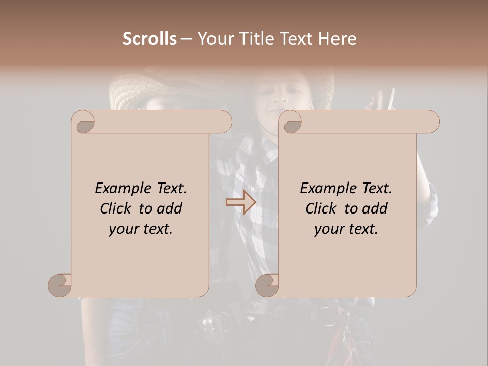 Gun Friendship Style PowerPoint Template