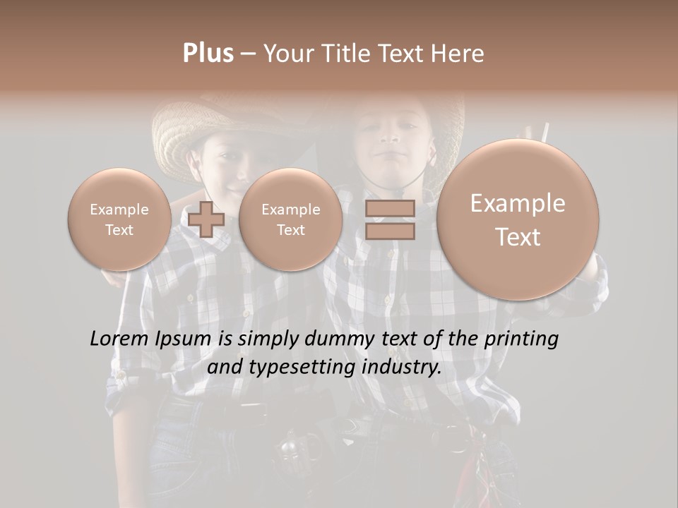 Gun Friendship Style PowerPoint Template