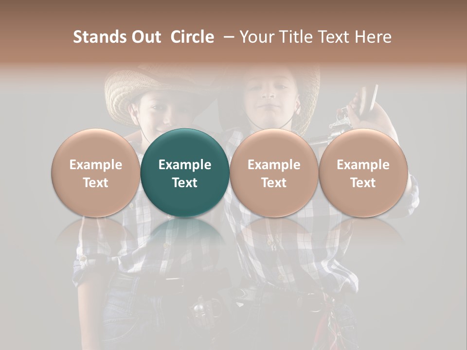 Gun Friendship Style PowerPoint Template