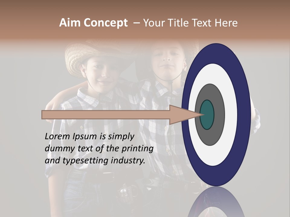 Gun Friendship Style PowerPoint Template