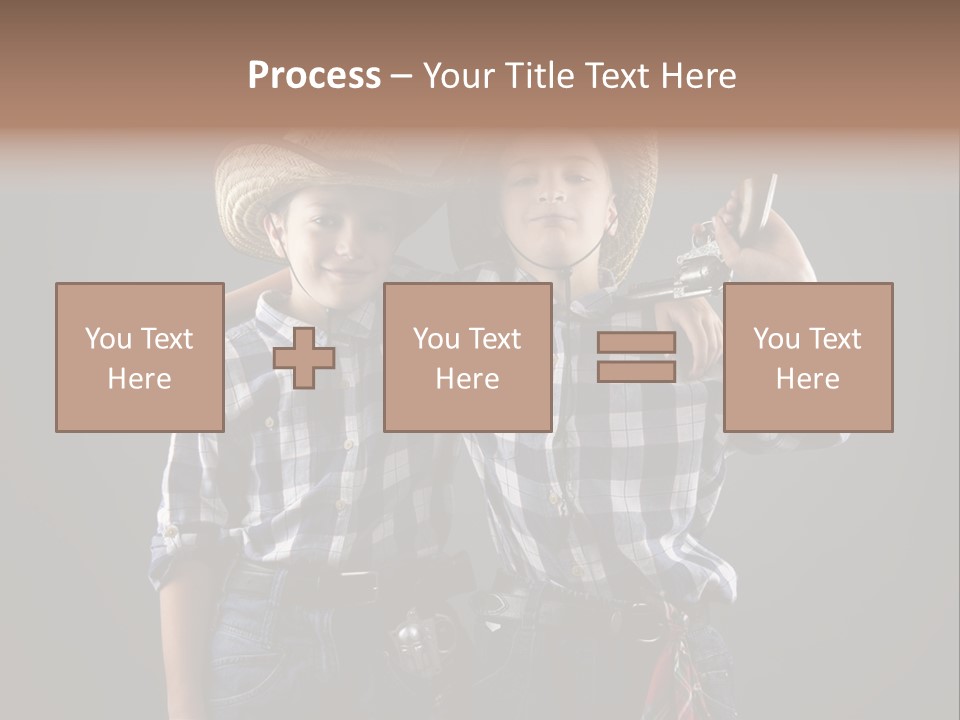 Gun Friendship Style PowerPoint Template