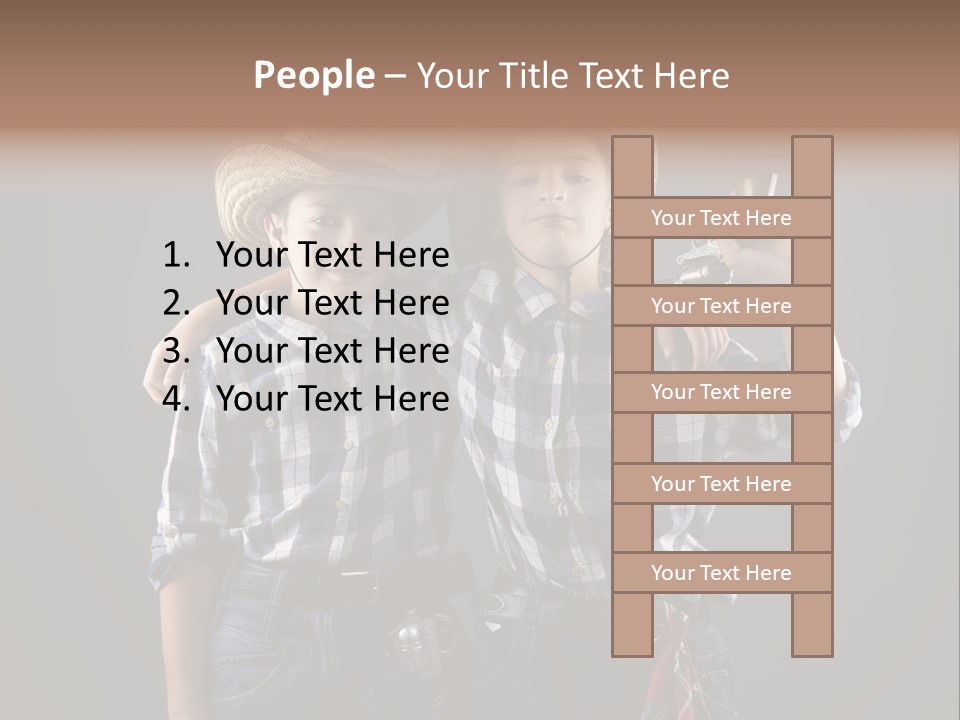 Gun Friendship Style PowerPoint Template