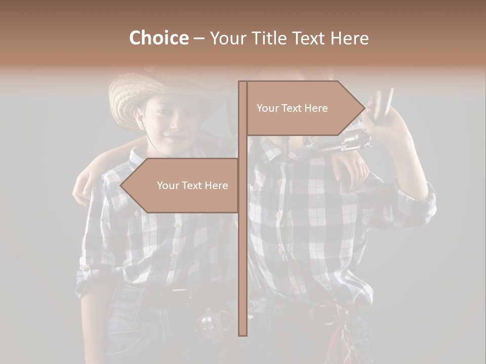 Gun Friendship Style PowerPoint Template