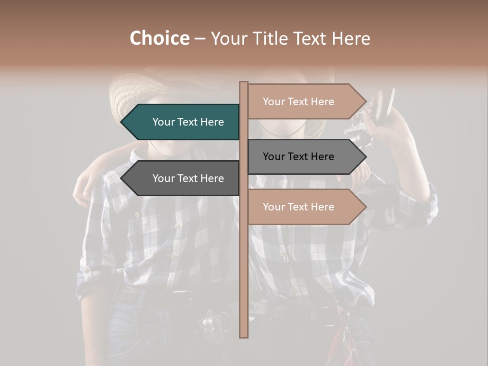Gun Friendship Style PowerPoint Template