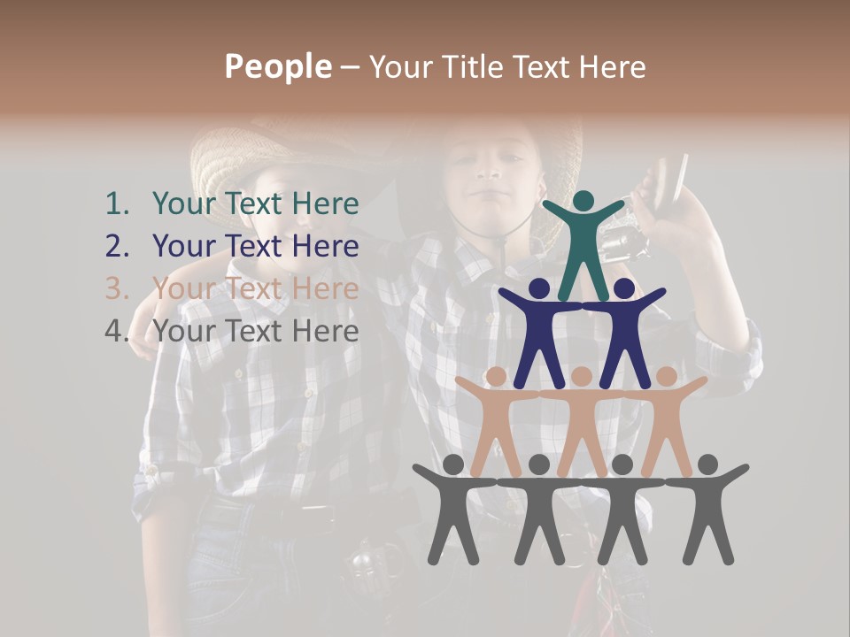 Gun Friendship Style PowerPoint Template