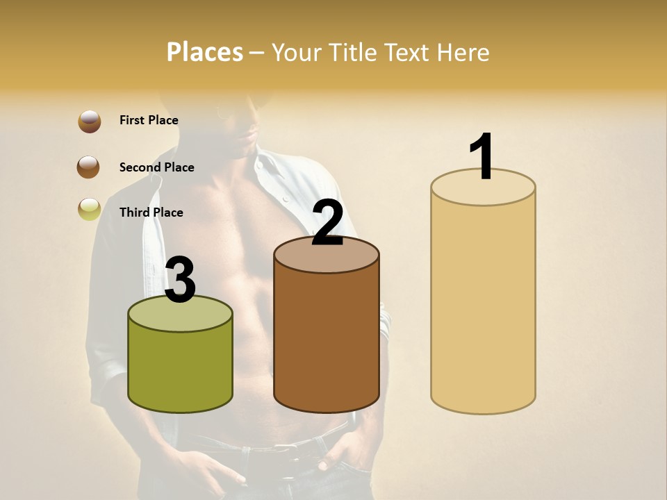 Texture Male Boy PowerPoint Template