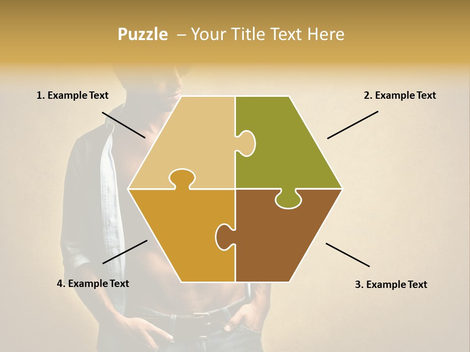 Texture Male Boy PowerPoint Template