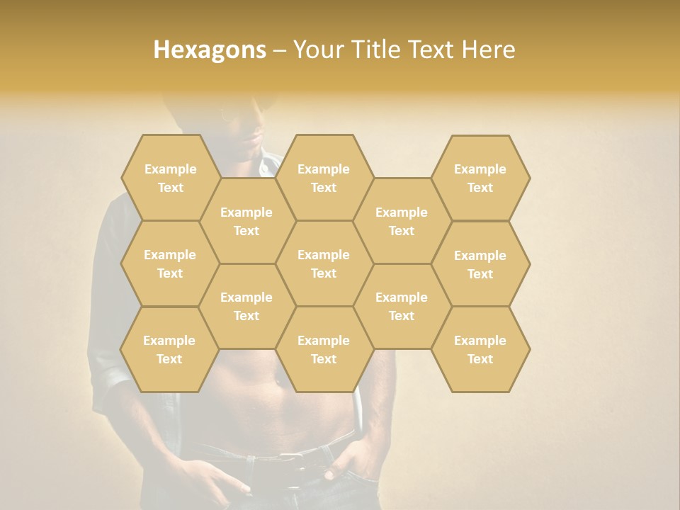 Texture Male Boy PowerPoint Template