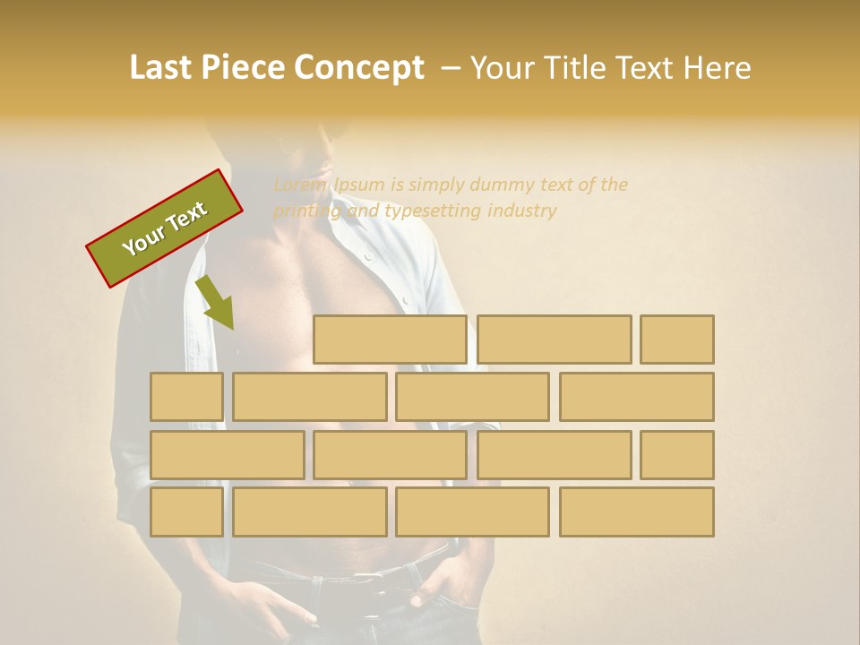 Texture Male Boy PowerPoint Template
