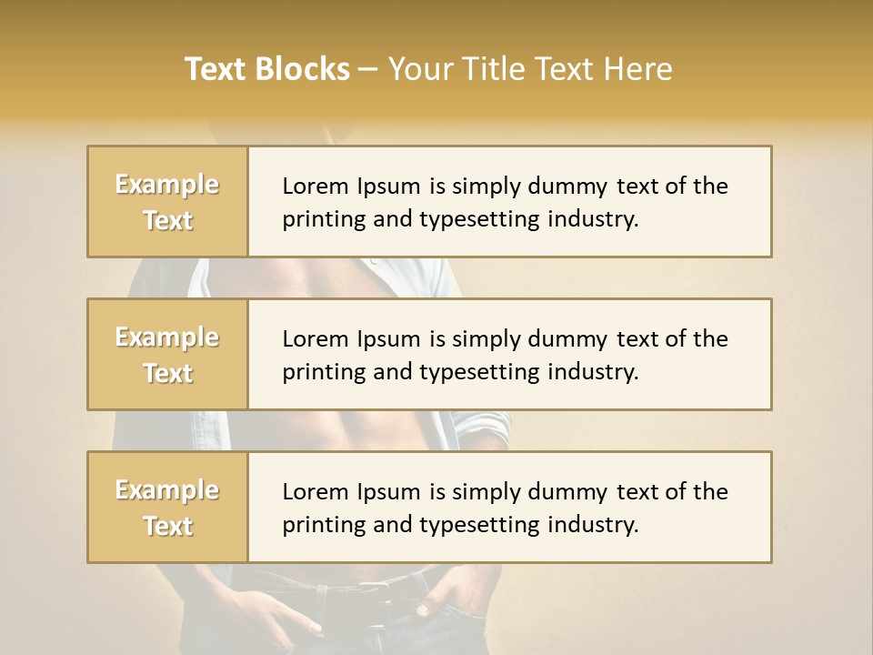 Texture Male Boy PowerPoint Template