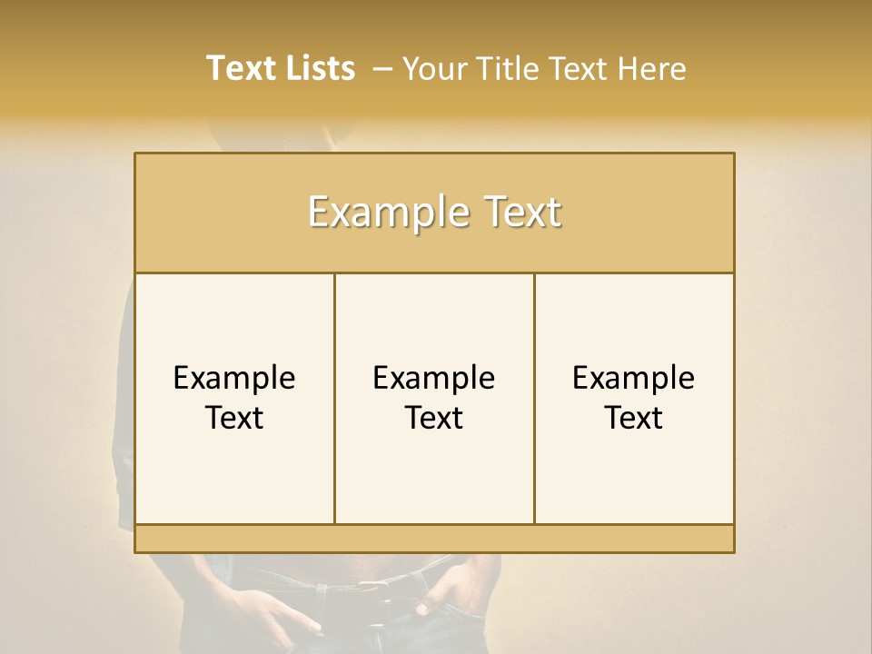 Texture Male Boy PowerPoint Template