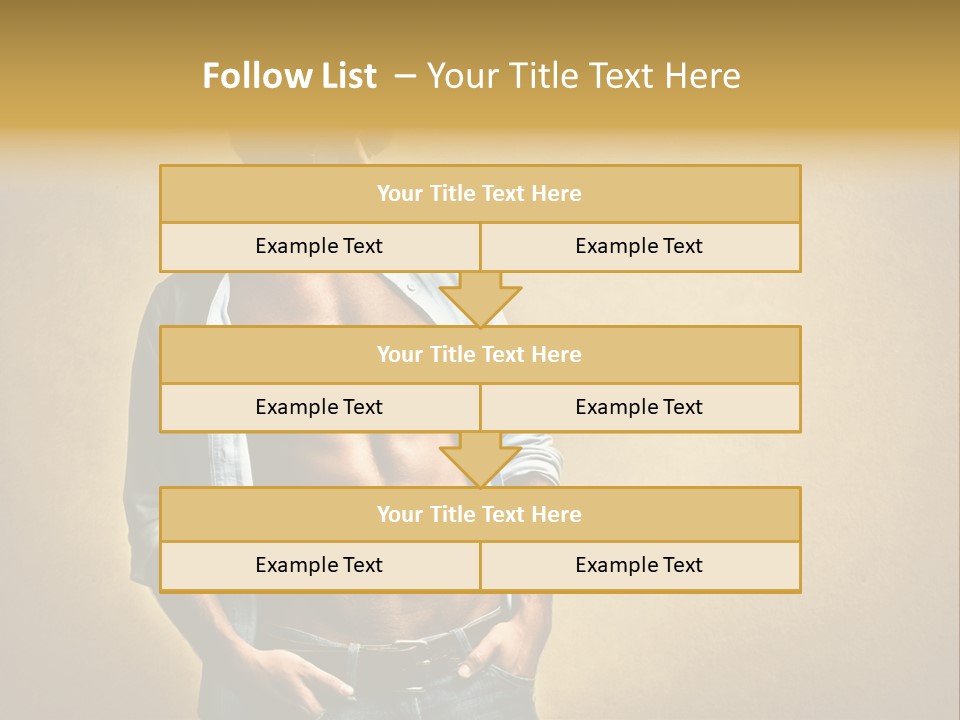 Texture Male Boy PowerPoint Template