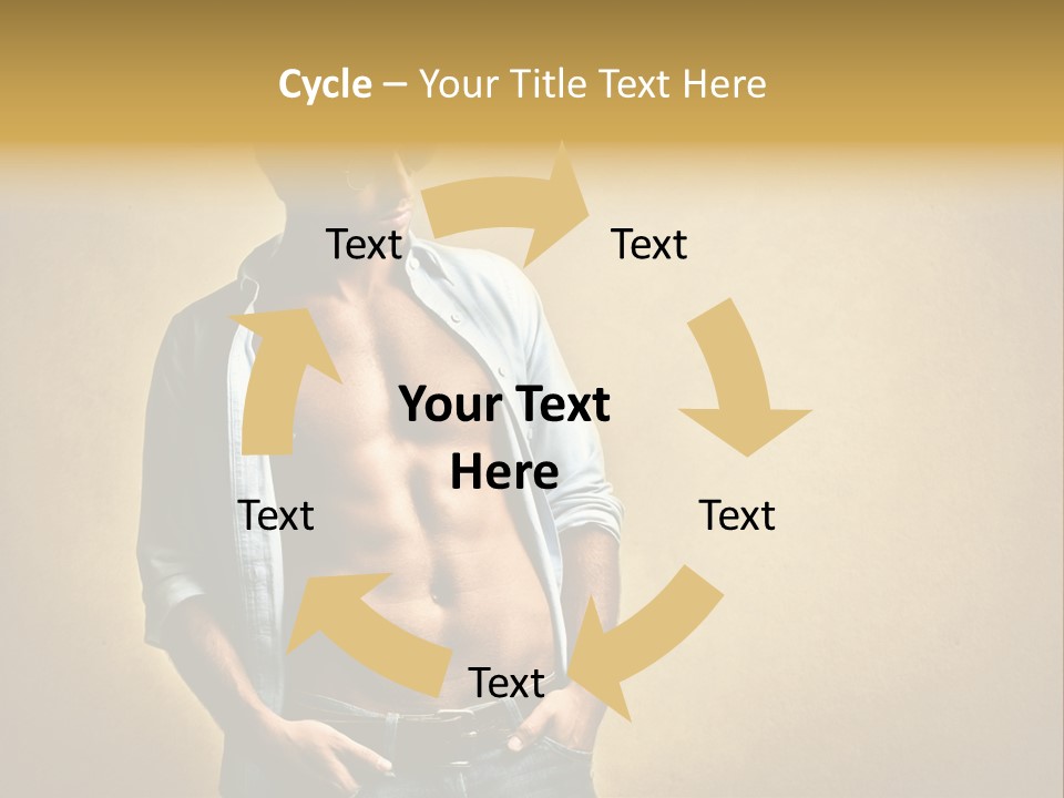 Texture Male Boy PowerPoint Template