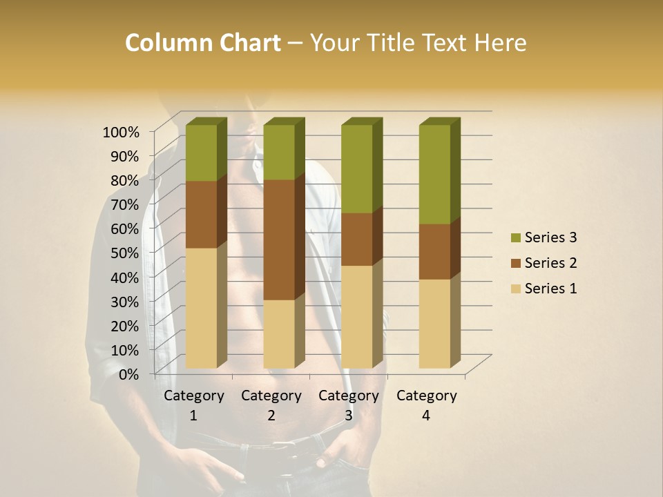 Texture Male Boy PowerPoint Template