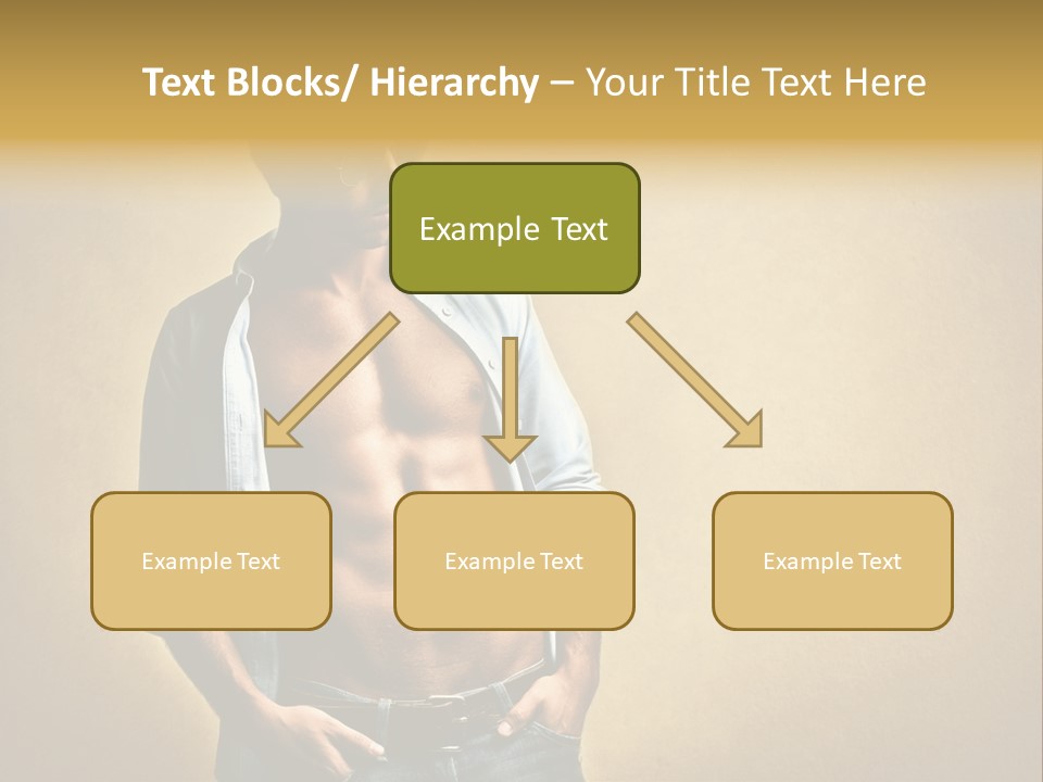 Texture Male Boy PowerPoint Template