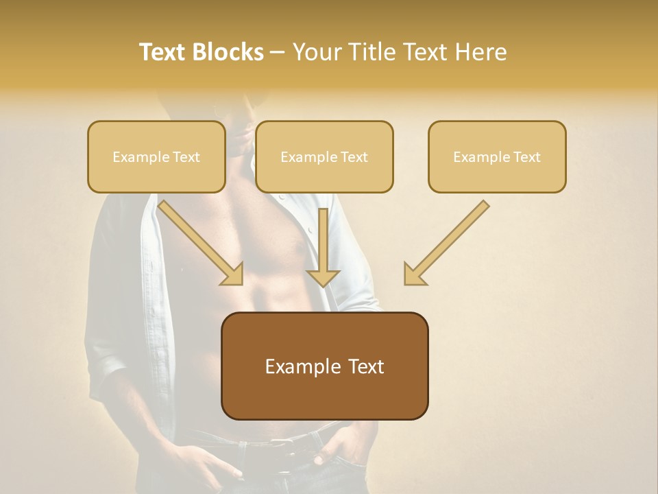 Texture Male Boy PowerPoint Template