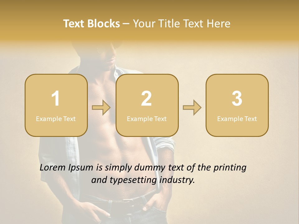 Texture Male Boy PowerPoint Template