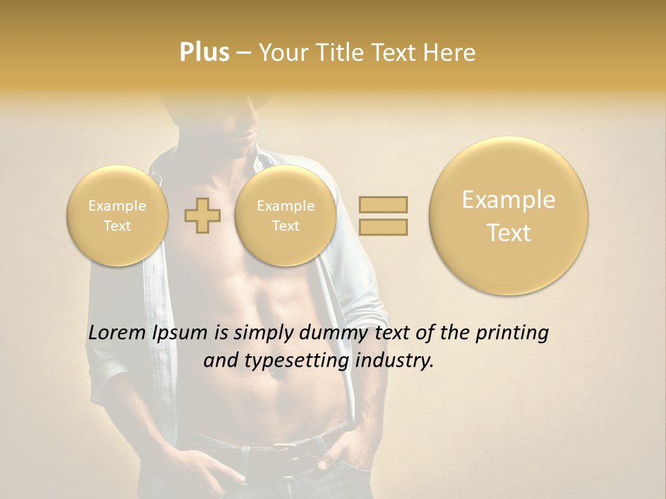 Texture Male Boy PowerPoint Template