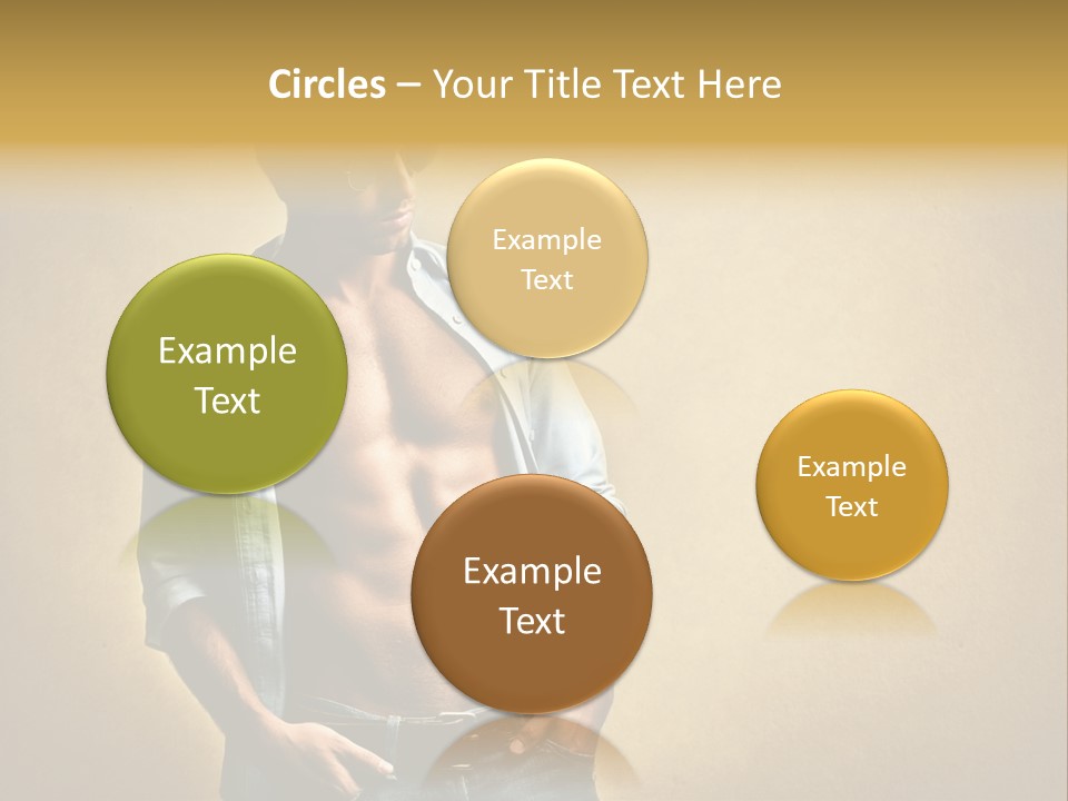 Texture Male Boy PowerPoint Template