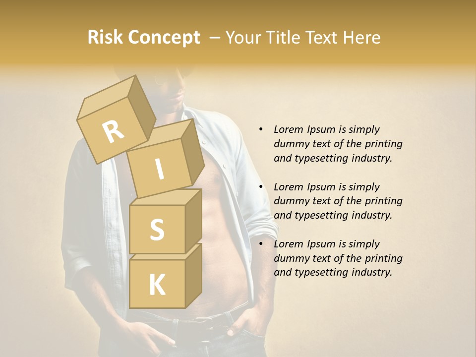 Texture Male Boy PowerPoint Template