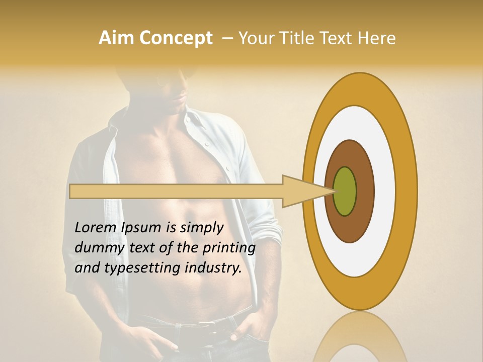 Texture Male Boy PowerPoint Template