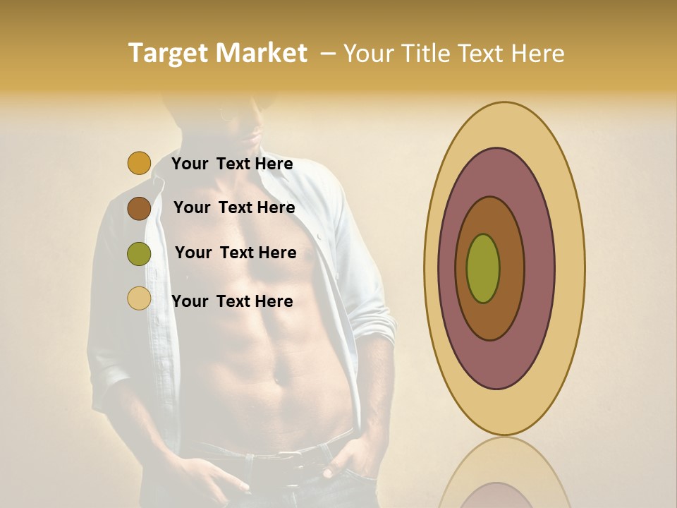 Texture Male Boy PowerPoint Template