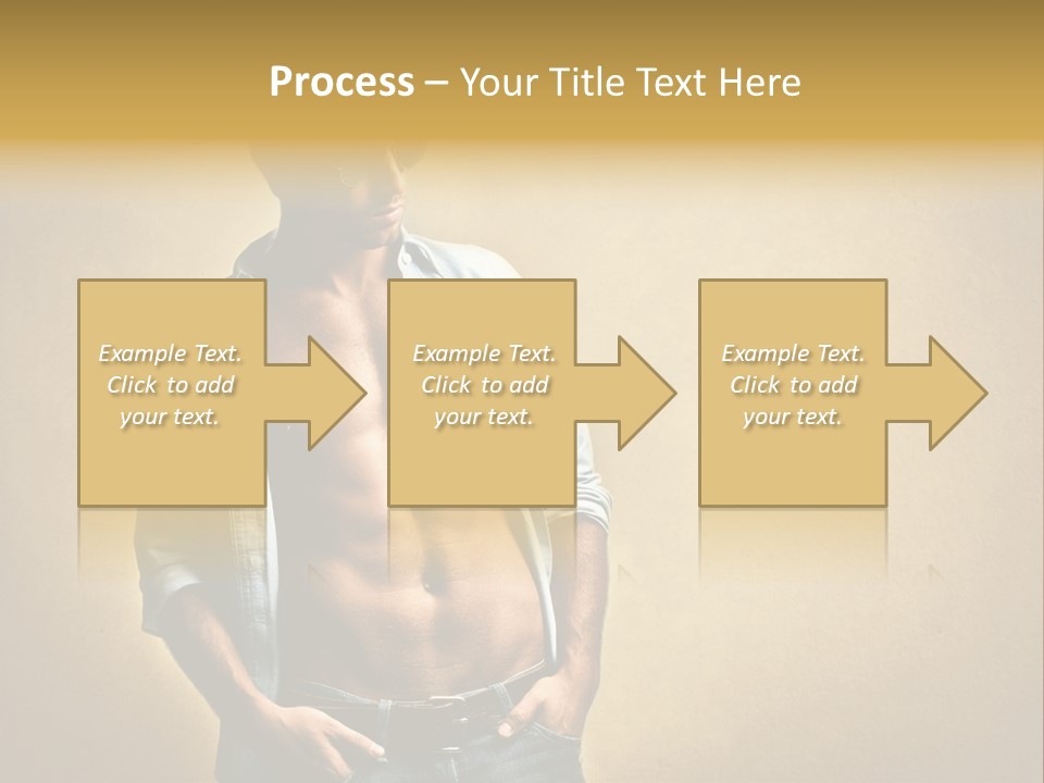 Texture Male Boy PowerPoint Template