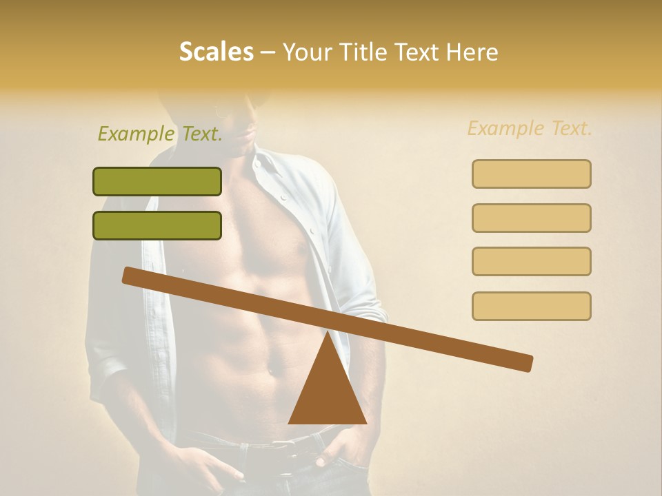 Texture Male Boy PowerPoint Template