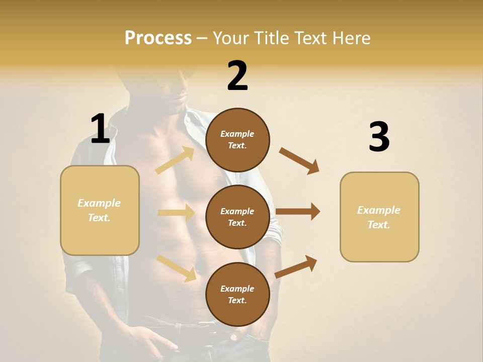 Texture Male Boy PowerPoint Template