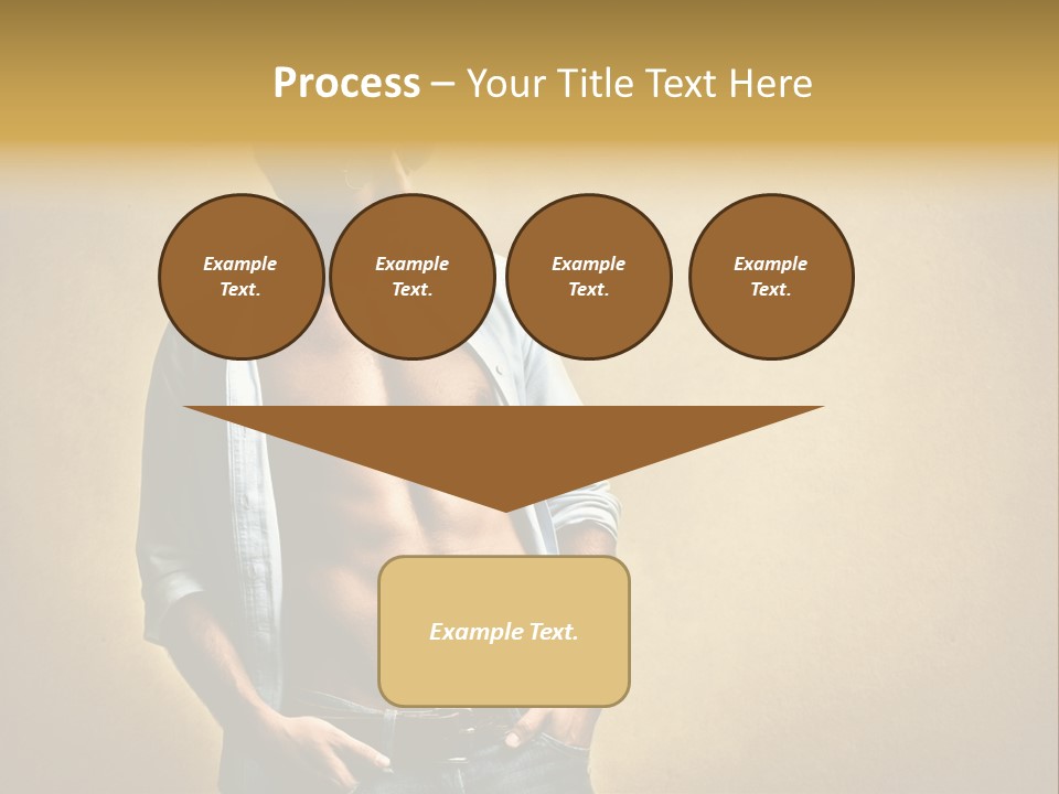 Texture Male Boy PowerPoint Template