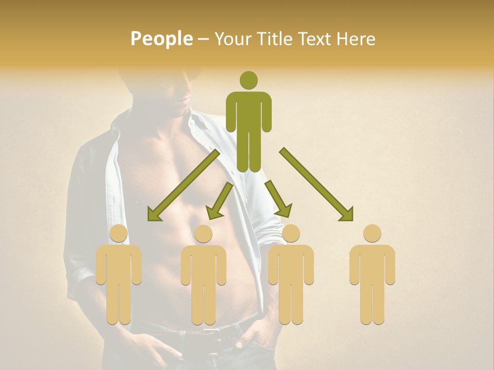 Texture Male Boy PowerPoint Template