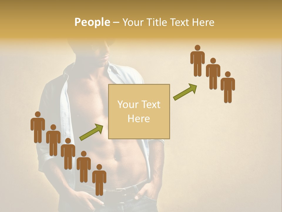 Texture Male Boy PowerPoint Template