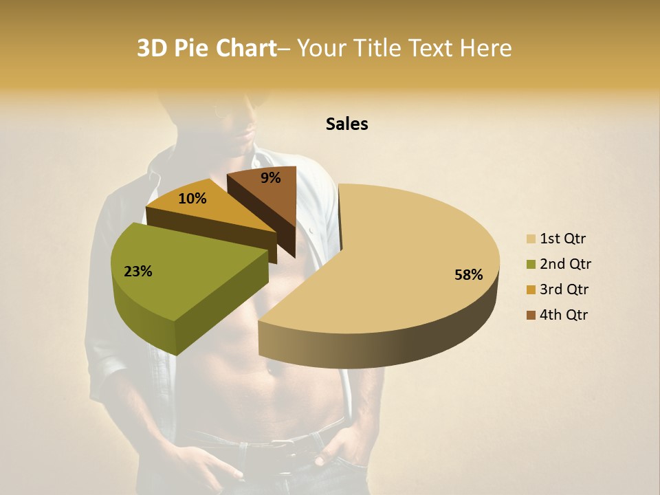 Texture Male Boy PowerPoint Template