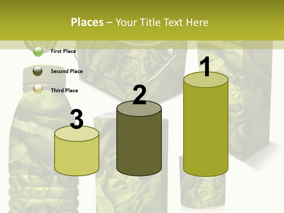Vert Collection Conditionnement PowerPoint Template