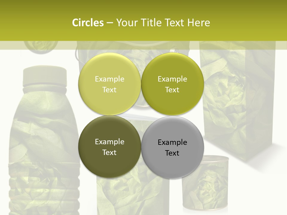 Vert Collection Conditionnement PowerPoint Template