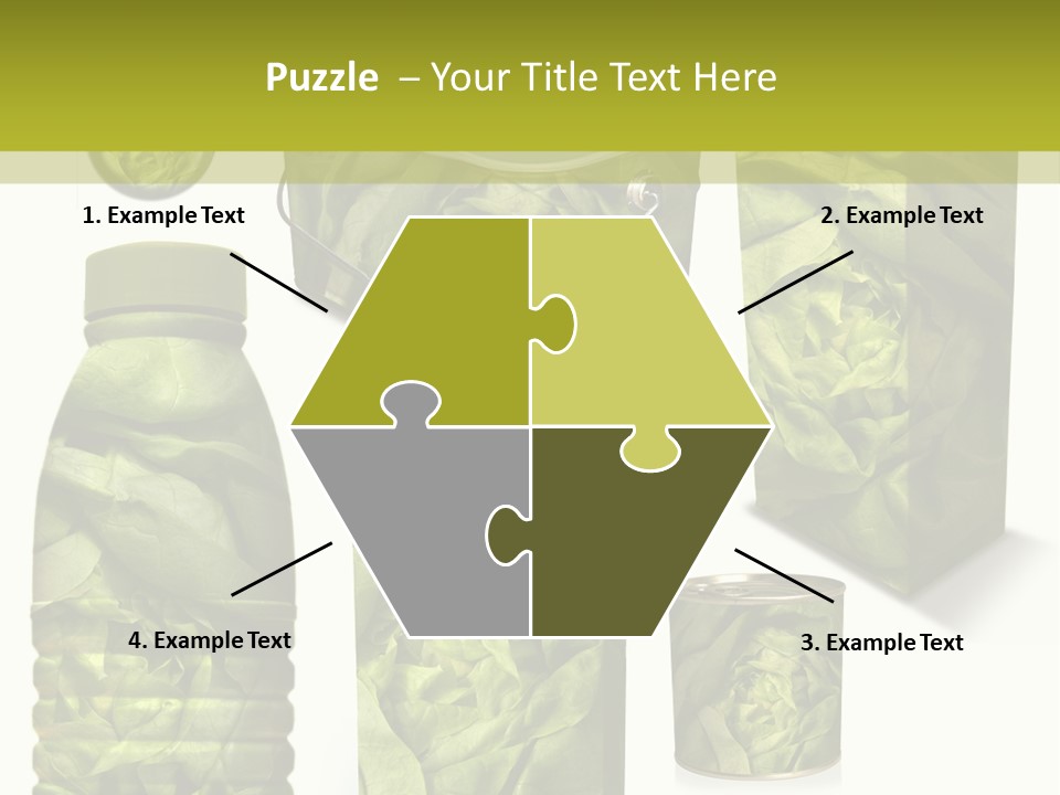 Vert Collection Conditionnement PowerPoint Template