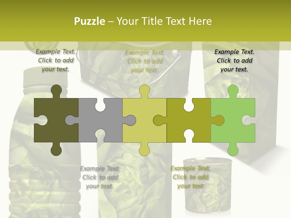 Vert Collection Conditionnement PowerPoint Template
