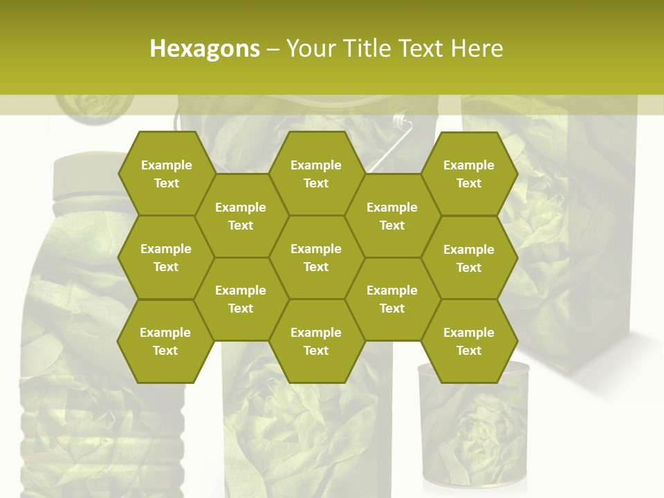 Vert Collection Conditionnement PowerPoint Template