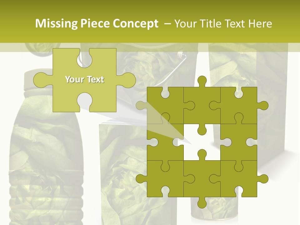 Vert Collection Conditionnement PowerPoint Template
