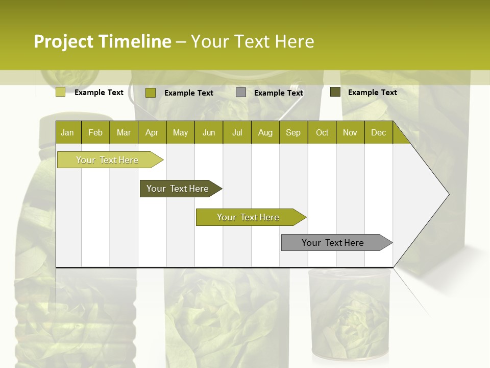Vert Collection Conditionnement PowerPoint Template