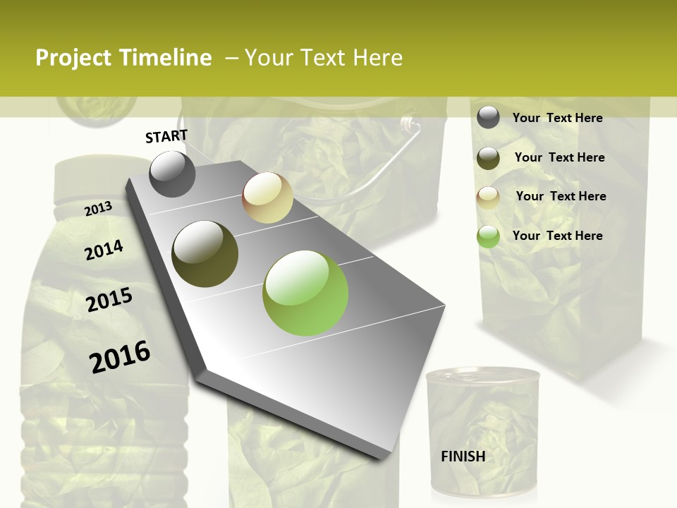 Vert Collection Conditionnement PowerPoint Template