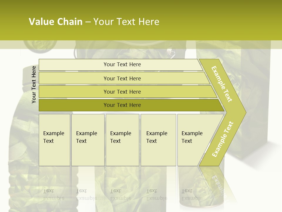 Vert Collection Conditionnement PowerPoint Template