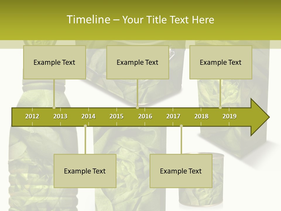 Vert Collection Conditionnement PowerPoint Template