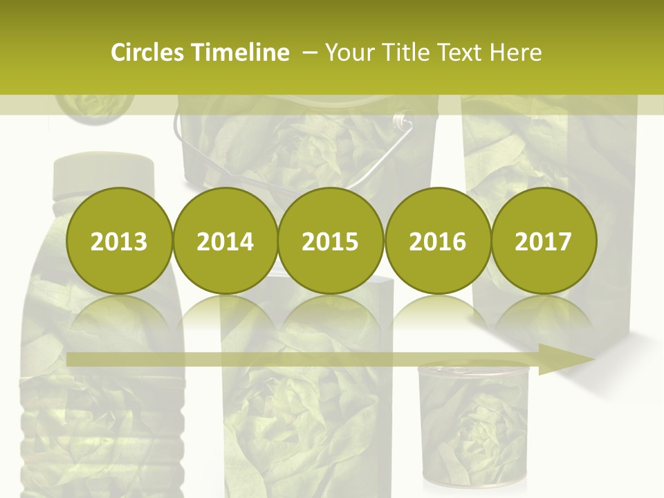 Vert Collection Conditionnement PowerPoint Template