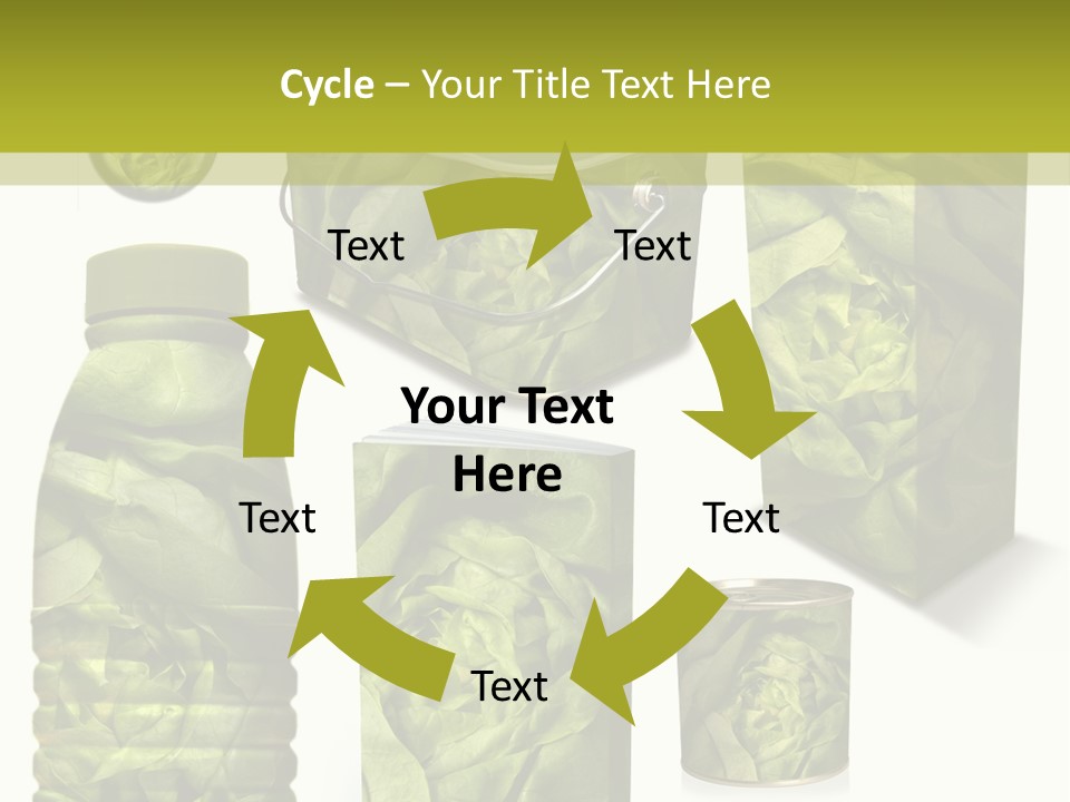 Vert Collection Conditionnement PowerPoint Template