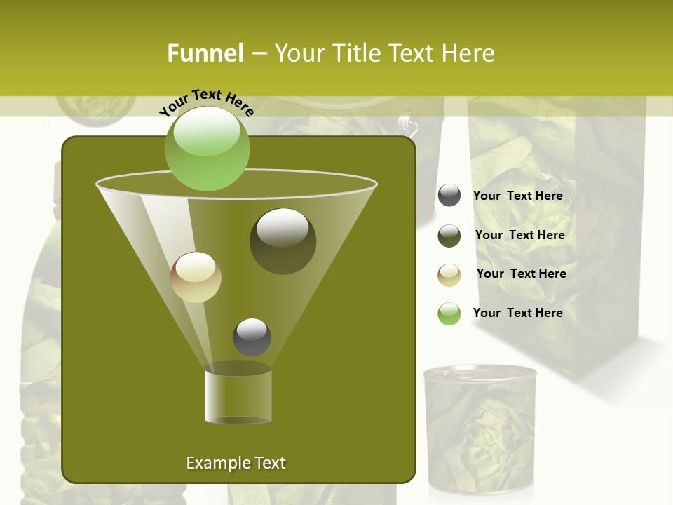 Vert Collection Conditionnement PowerPoint Template