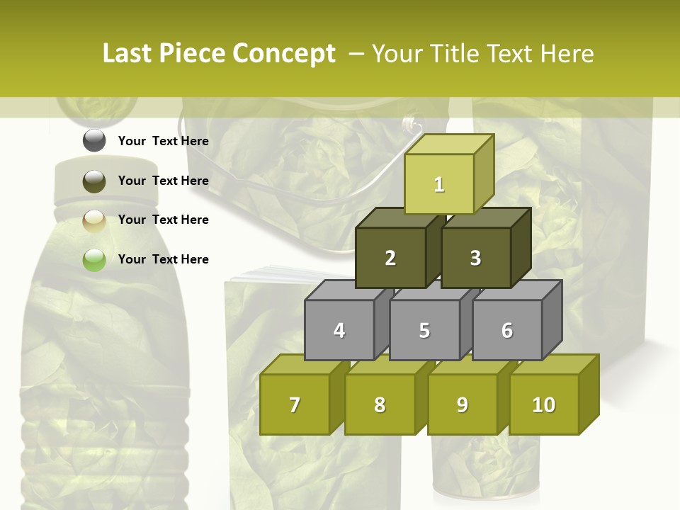 Vert Collection Conditionnement PowerPoint Template
