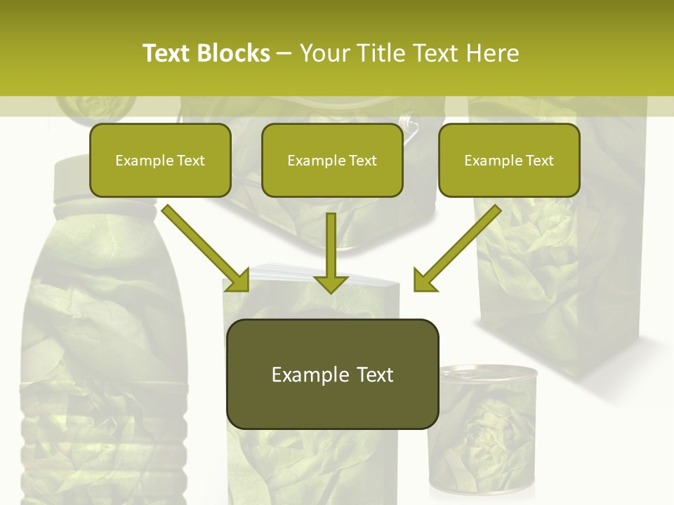 Vert Collection Conditionnement PowerPoint Template