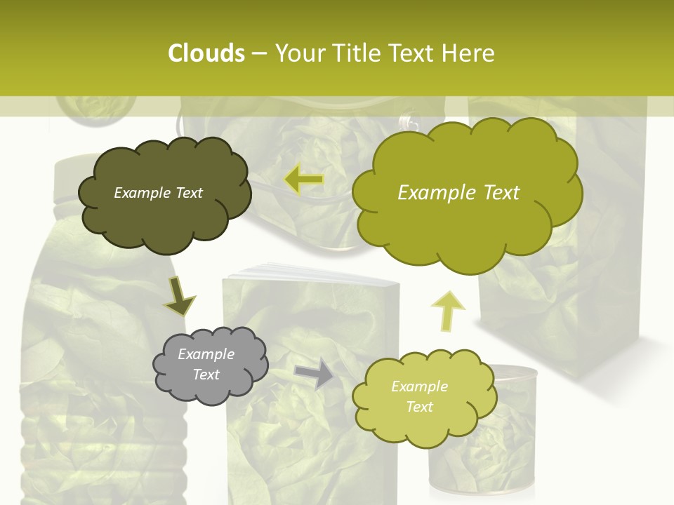 Vert Collection Conditionnement PowerPoint Template